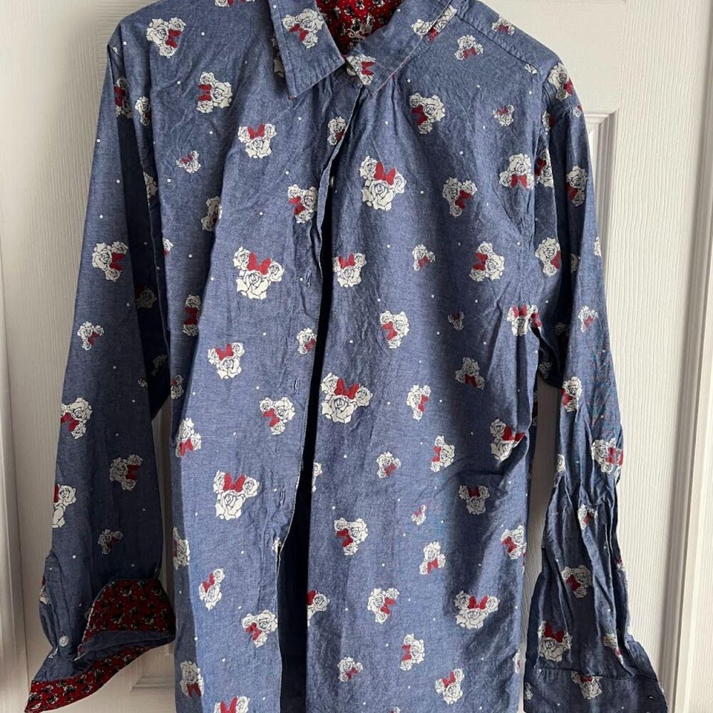 Disney Parks Women's Chamray Rose Mickey Shirt Size XXL